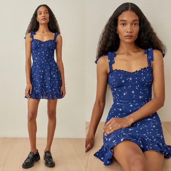 Reformation Dresses & Skirts - ✨REFORMATION Christine Starry Night Mini Dress✨